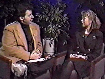 ernie manouse as the interviewer